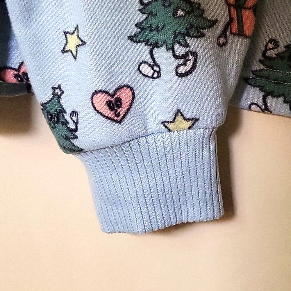 Women's Medium Holiday Lounge Crop Sweater Top Sleepwear By American Eagle - Picture 5 of 9